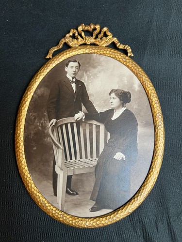 Photo ancienne cadre - , laiton