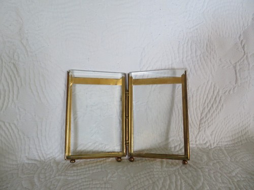 Ancien cadre photo double - ancien,