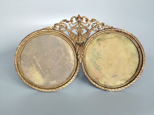 Ancien cadre photo double - photo,