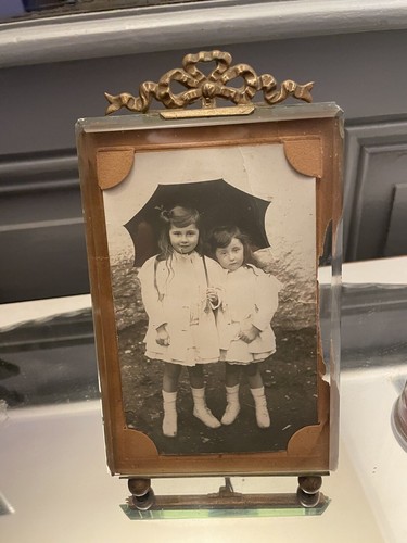 Ancien cadre photo laiton - ancien,